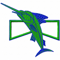 Fishes Embroidery Design 12 Fishes Embroidery Design 12